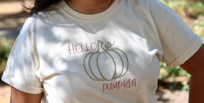 Hello Pumpkin Fall T-Shirt | Cozy Autumn Style for Seasonal Fun